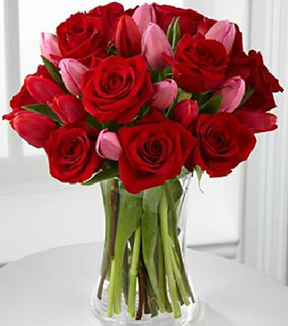 Romantic Roses & Tulips